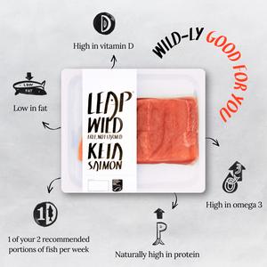 Leap Wild 220g Keta Salmon Fillets - gallery image 2