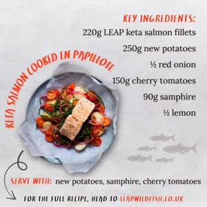Leap Wild 220g Keta Salmon Fillets - gallery image 5