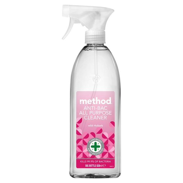 Method Anti-Bac Multi-Surface Cleaner Spray, Wild Rhubarb, 828ml