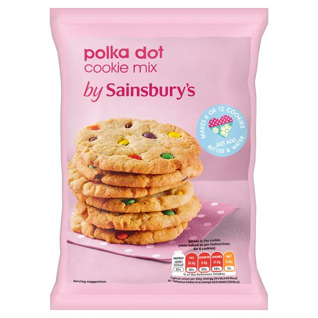 Sainsburys Polka Dot Cookie Mix 275g