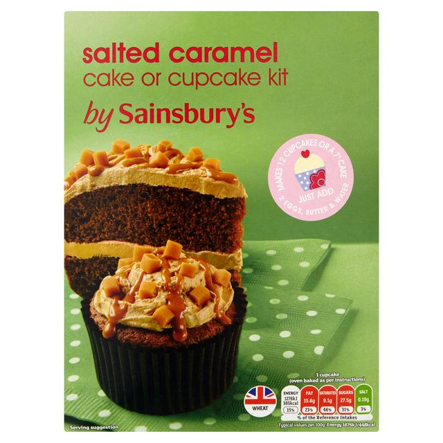 Sainsbury S Salted Caramel Cake Cupcake Kit 585g Sainsbury S