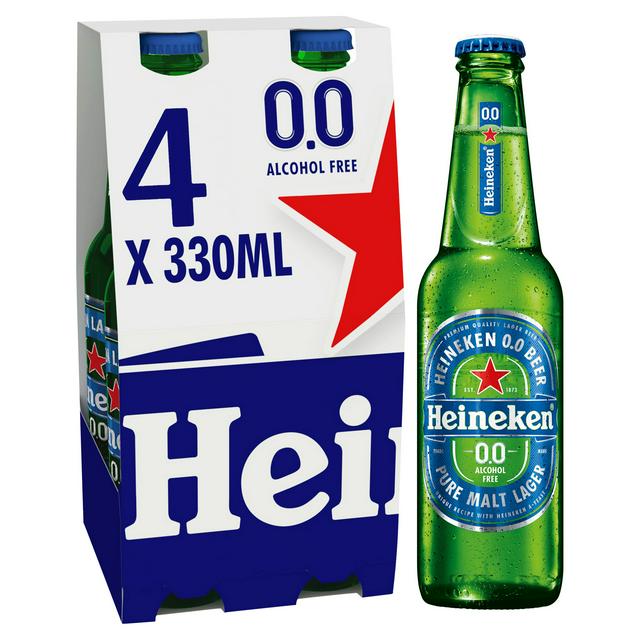 Heineken 0.0 Alcohol Free Lager 4x330ml