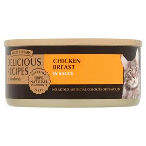 Sainsbury s Delicious Recipes 1 Adult Cat Food Chicken Breast 70g