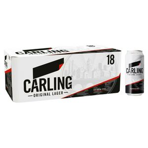 Carling Original Lager Beer Cans x18 440ml