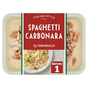 Sainsbury's Spaghetti Carbonara Ready Meal For 1 400g | Sainsbury's