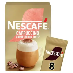 Nescafe Cappuccino Unsweetened Instant Coffee Sachets 8x14.2g