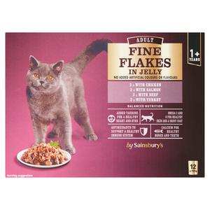 sainsburys fine flakes cat food