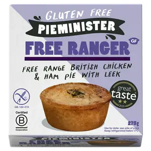 Pieminister Gluten Free Ranger Chicken, Leek, Ham & Thyme Pie 275g