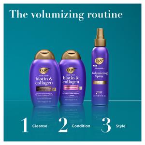 OGX Biotin & Collagen Hair Thickening Shampoo 385ml - gallery image 6