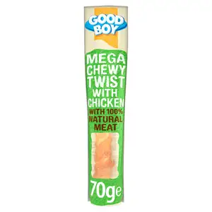 Good Boy Pawsley & Co Mega Chewy Twist with Chicken Dog Treats 70g