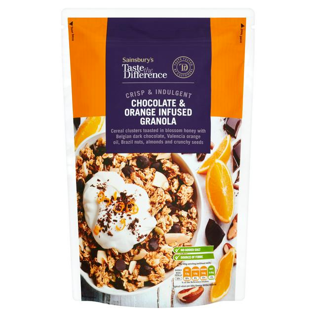 Sainsbury S Chocolate Orange Infused Granola Taste The Difference 550g Sainsbury S