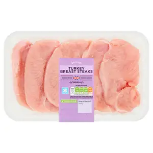 Sainsbury's Fresh British Turkey Breast Steaks 600g