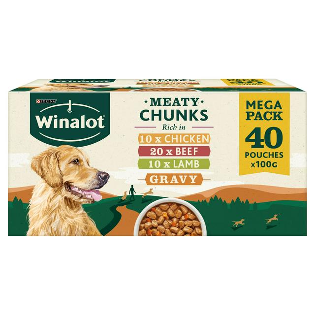 Winalot Perfect Portions Dog Food Mixed In Gravy 40X100g