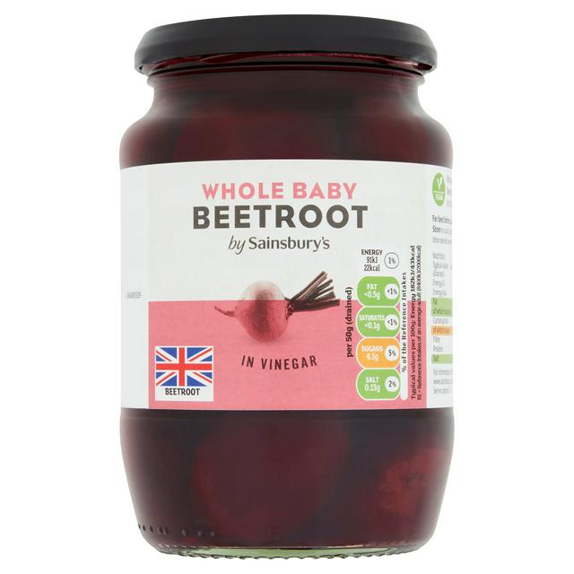 Sainsburys Whole Baby Pickled Beetroot in Vinegar 710g (462g*)