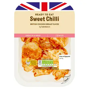 Sainsbury's Sweet Chilli Sliced British Chicken Breast 180g