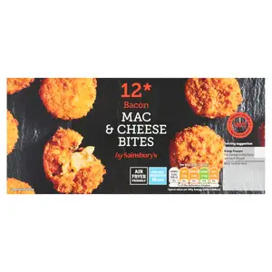 Sainsbury's Bacon Macaroni & Cheese Bites x12 240g