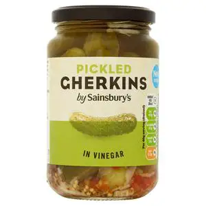 Sainsbury's Pickled Gherkins in Vinegar 340g (170g*)