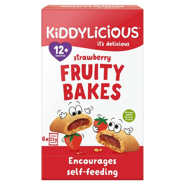 Kiddylicious Strawberry Bakes 6x 22g
