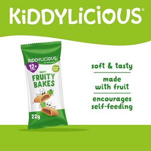 Kiddylicious Apple Fruity Bakes Baby Snacks 6x22g - gallery image 2