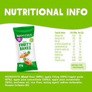 Kiddylicious Apple Fruity Bakes Baby Snacks 6x22g - gallery image 3