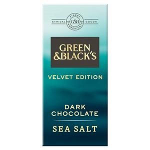 Green Black S Velvet Edition Sea Salt Dark Chocolate Bar 90g Sainsbury S