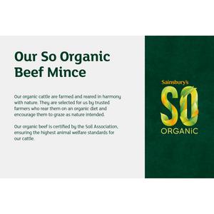 Sainsbury's Organic British Beef Mince 12% Fat 500g - gallery image 3