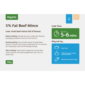 Sainsbury's Organic British Beef Mince 5% Fat 500g - gallery image 2