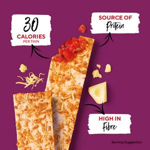 Ryvita Thins Three Cheese Flatbread Crackers 125g - gallery image 2