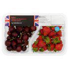 Sainsbury's British Cherry & Strawberry Mixed Pack 600g - gallery image 1