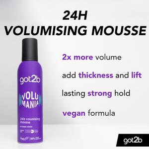 Schwarzkopf Got2b Hair Volume Mousse Volumania 250ml - gallery image 2