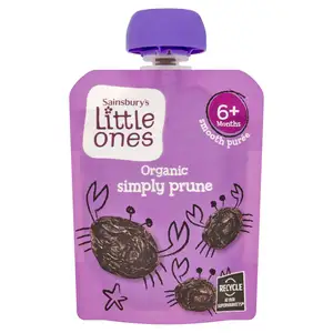 Sainsbury's Little Ones Organic Simply Prune Smooth Puree 6+ Months 70g