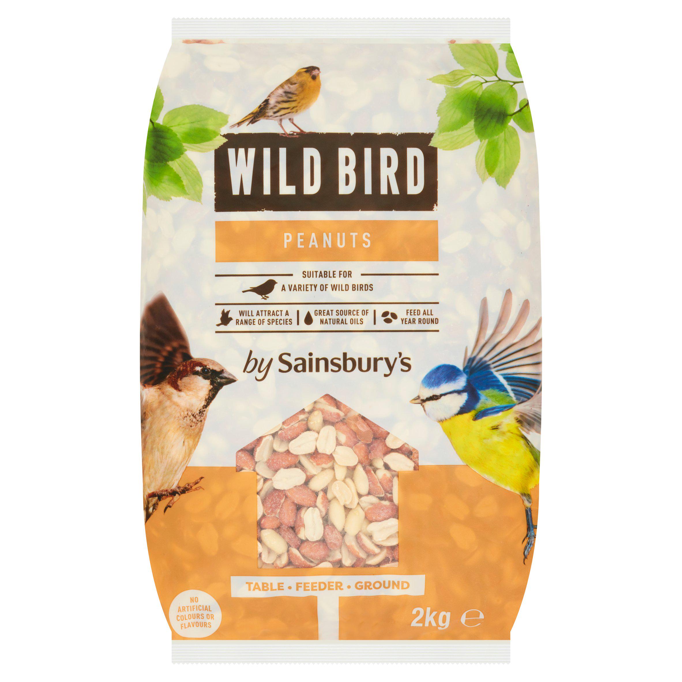 Sainsbury's Wild Bird Peanuts 2kg British Bird Food
