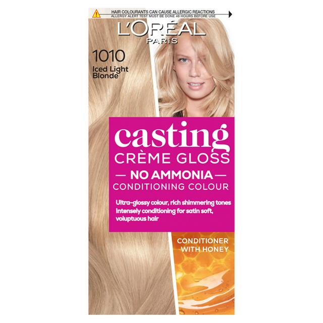 L'Oreal Paris Casting Creme Gloss Semi Permanent Hair Dye Iced Light Blonde  1010 | Sainsbury's