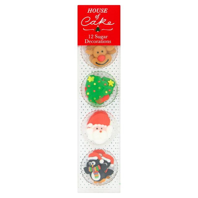House of Cake 12 x Christmas Sugar Decorations - gallery image 1