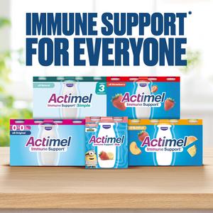Actimel Strawberry 0% Added Sugar Fat Free Yogurt Drink 12x100g - gallery image 6