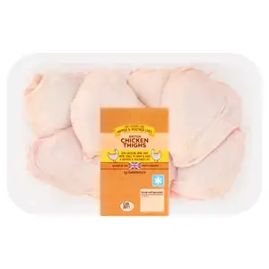 Sainsbury's British Fresh Chicken Skin on Thighs 1kg