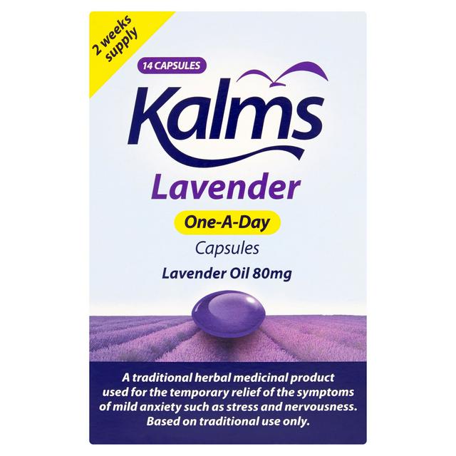 Kalms One-A-Day Lavender Oil 80mg x14 Capsules