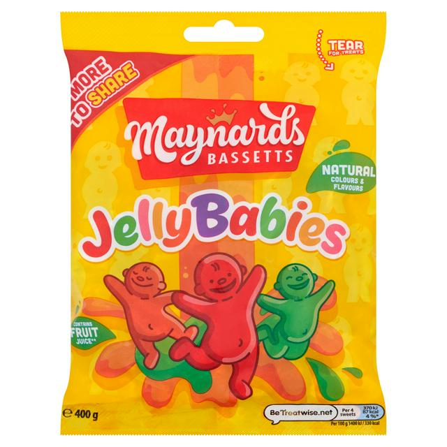 Maynards Bassetts Jelly Babies Sweets Bag 400g - £2 - Compare Prices