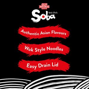 Nissin Soba Sukiyaki Beef Wok Style Instant Cup Noodles Pot 89g - gallery image 4