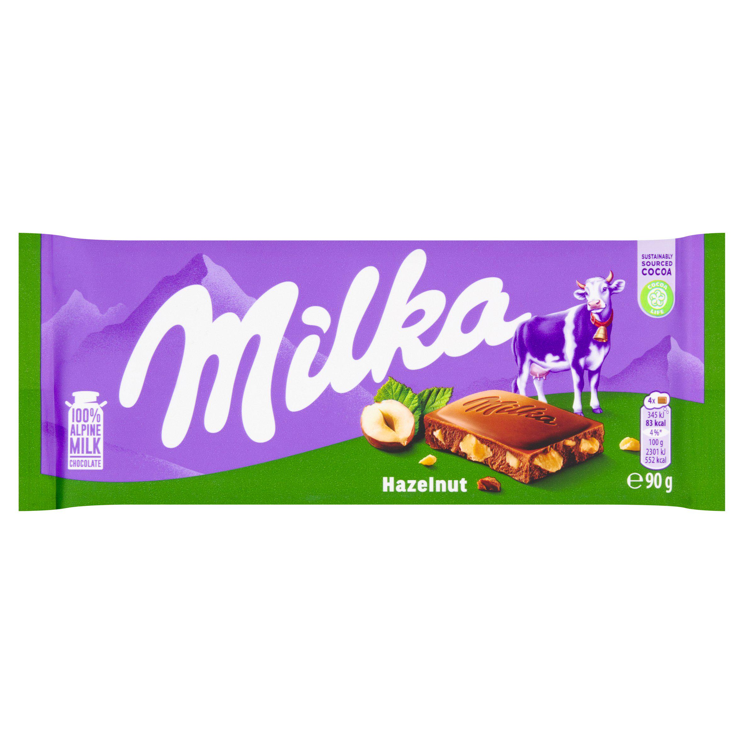 Milka Hazelnut Milk Chocolate Bar 100g