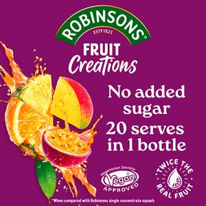 Robinsons Fruit Creations Exotic Pineapple, Mango & Passion Fruit Squash 1L - gallery image 3