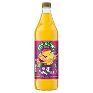 Robinsons Fruit Creations Exotic Pineapple, Mango & Passion Fruit Squash 1L