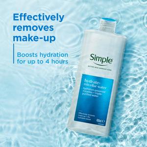 Simple Waterboost Sensitive Skin Micellar Cleansing Water 400ml - gallery image 2