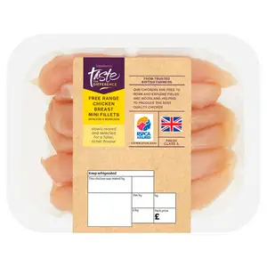 Sainsbury's Free Range British Chicken Breast Mini Fillets, Taste the Difference (approx.240g)