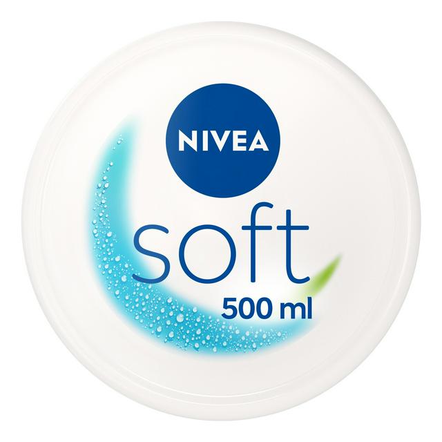 Nivea Soft Moisturising Cream for face hands and body 500ml