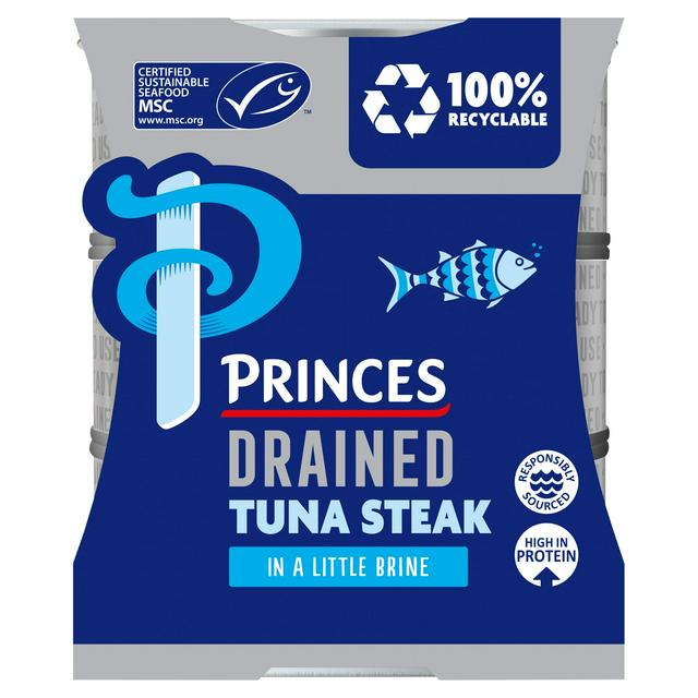 Princes Drained & Ready to Use Tuna Steak with a Little Brine 3x110g - gallery image 1