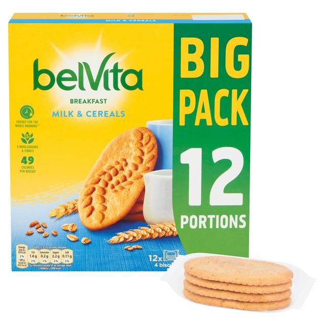 Belvita Milk & Cereal Biscuits 12 Pack 540g