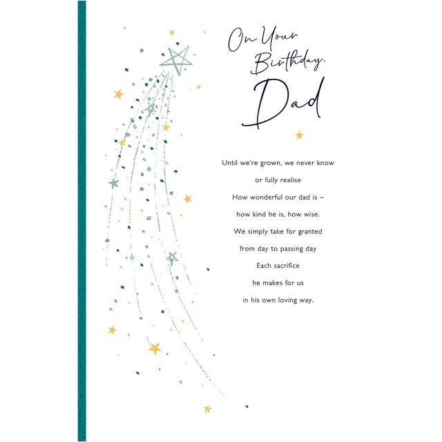 Stars Dad Birthday Card