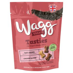 Wagg 125g Tasty Bones for 8 Weeks Old+ Dog Treats