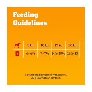 Pedigree Adult Wet Dog Food Pouches Mixed In Jelly Mega Pack 40x100g - gallery image 4